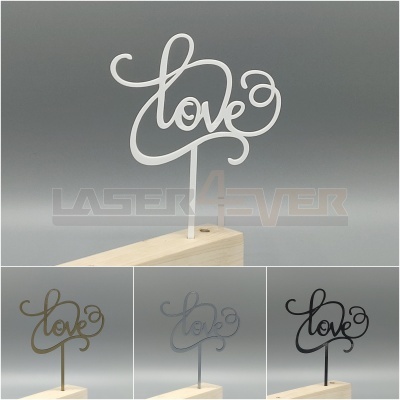 Topo de bolo acrílico 