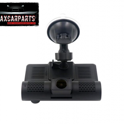 Câmara de carro preta com ventosa transparente para fixação