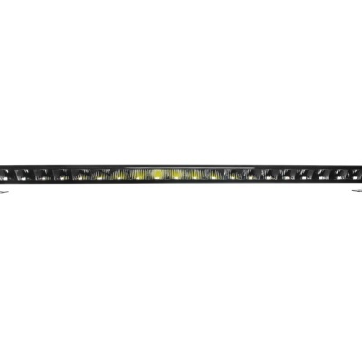 Barra de luz LED longa preto com LEDs amarelos em fundo branco