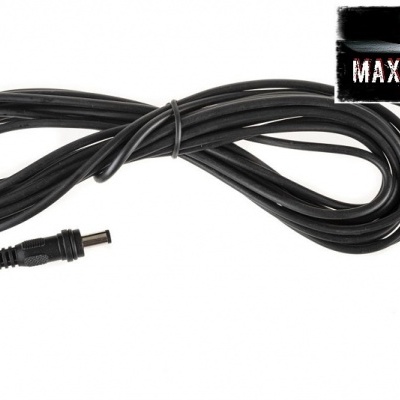 Cabo extensor preto para tomada de isqueiro com conector