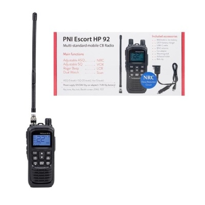 Rádio móvel CB PNI Escort HP 92 com antena e embalagem