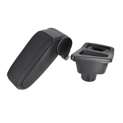 apoio de braço preto para carro com acessório de encaixe