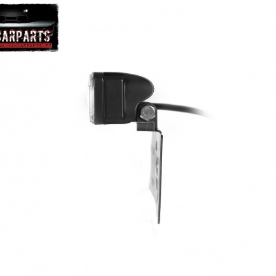 Farolim matrícula preto com fixação metálica e logótipo MAXCARPARTS