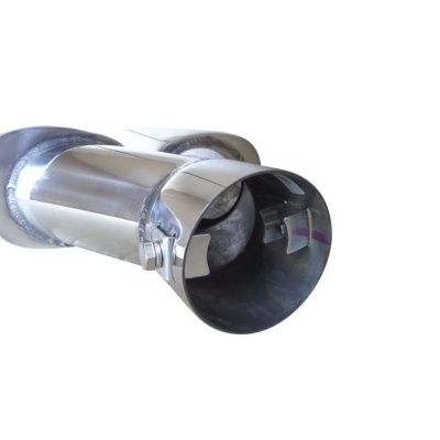 Bocal metálico cromado de escape de veículo
