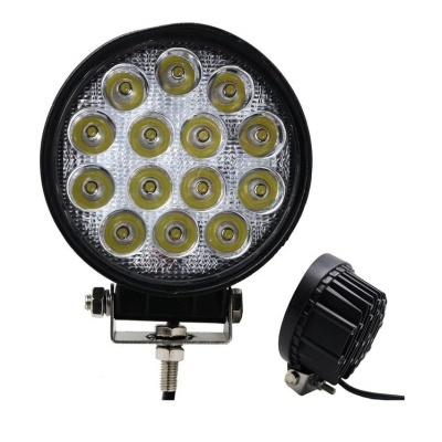 Lanterna LED redonda com 15 LEDs amarelos