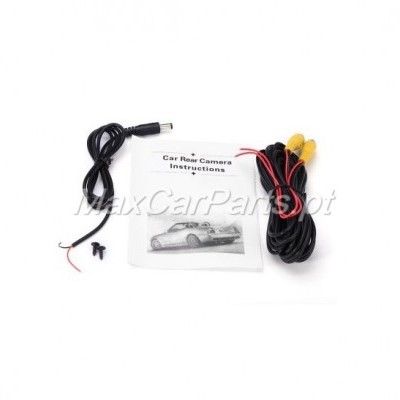 Kit para câmara traseira de carro com fios e manual