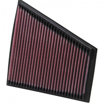 Filtro de ar automóvel preto e rosa trapezoidal