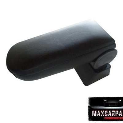 Apoio de braço preto para carro em fundo branco com logo MAXCARPARTS