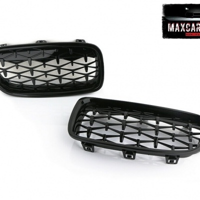 Conjunto de grelhas de ventilação em plástico preto