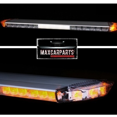 Luz LED para automóvel com luzes brancas e amarelas e logótipo MAXCARPARTS