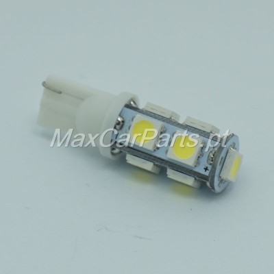 Lâmpada LED automóvel de cor branca com várias luzes LED amarelas