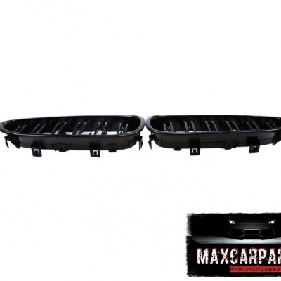 Conjunto de duas grelhas frontais de carro em plástico preto