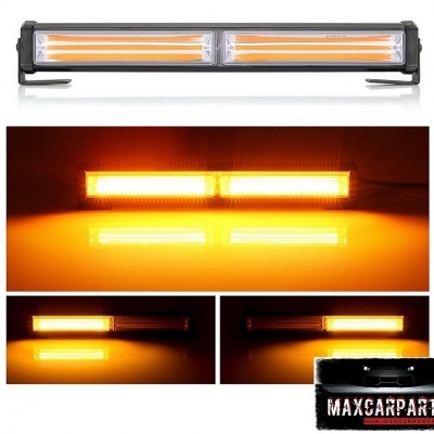 Barra de luz LED para automóveis com luzes amarelas brilhantes