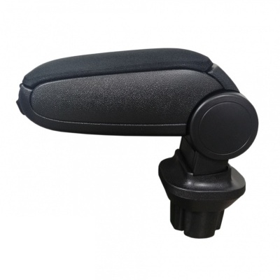 Apoio de braço para carro preto com almofada e base ajustável