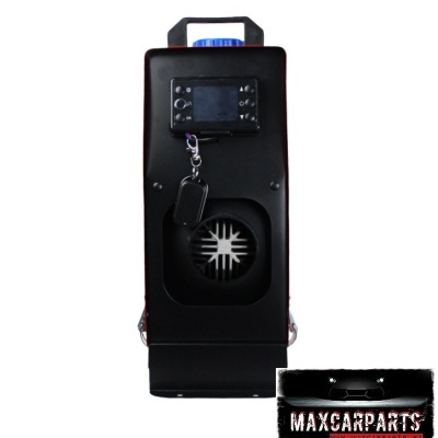 Dispositivo eletrônico preto com visor e ventilador