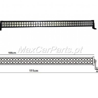 Barra de luz LED para automóvel com medidas destacadas