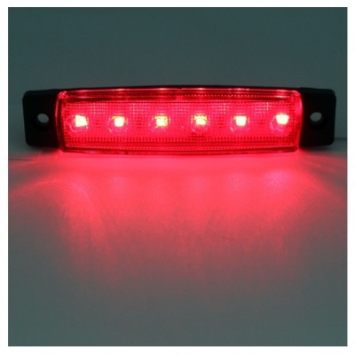 Luz traseira automóvel vermelha com LEDs