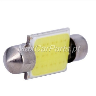 Lâmpada LED festão automóvel com corpo metálico e painel amarelo