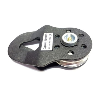 Polia de metal e plástico com etiqueta Capacity 12000LBS