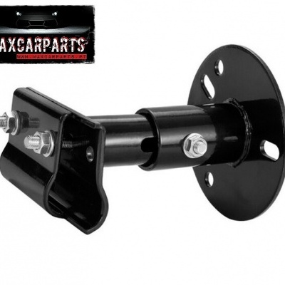 Suporte metálico preto para carro com parafusos e logotipo MAXCARPARTS