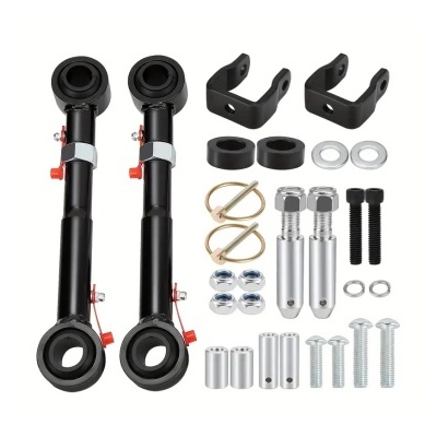 Conjunto de peças metálicas pretas e prateadas em fundo branco