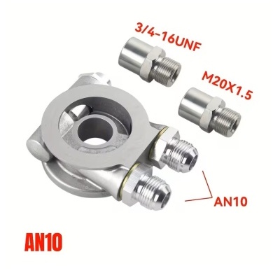 Conjunto de adaptadores metálicos prateados com texto técnico em fundo branco.