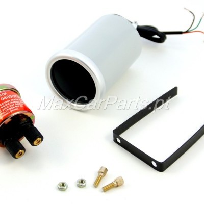 Conjunto de peças de sensor de pressão automotivo com componentes metálicos e parafusos