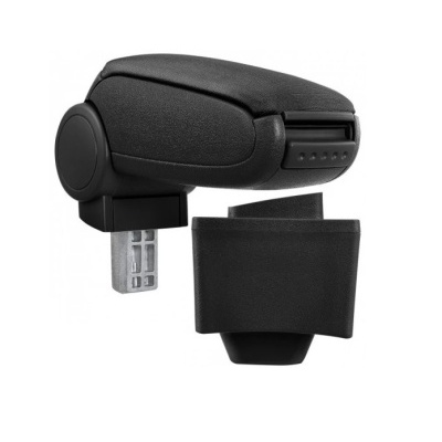 apoio de braço preto para carro com base de fixação