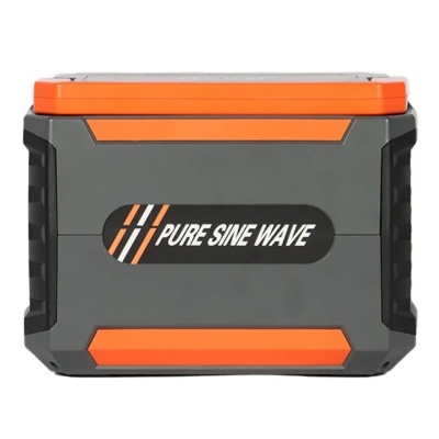 Conversor de onda senoidal pura cinzento com detalhes laranja