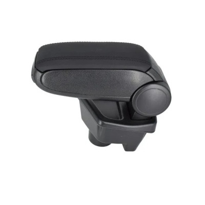 Apoio de braço preto para carro com base ajustável