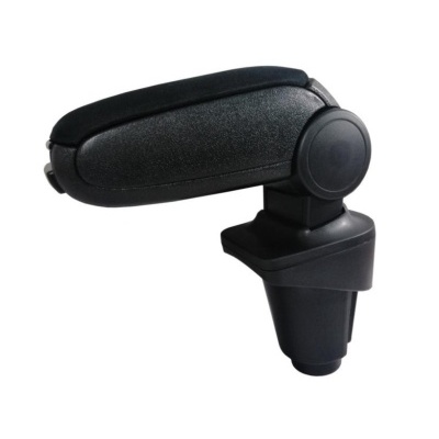 apoio de braço preto para carro com base ajustável