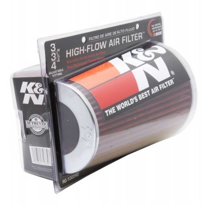 Filtro de ar de alto fluxo K&N em embalagem plástica transparente