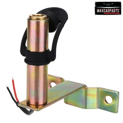 Suporte metálico com pino e tampa plástica preta