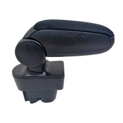 Apoio de braço para automóvel preto com superfície estofada