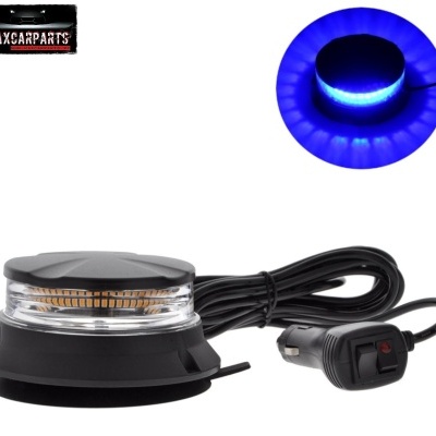 Luz automóvel com LED azuis e conector de isqueiro