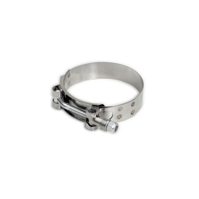 Abraçadeira metálica prateada ajustável com parafuso