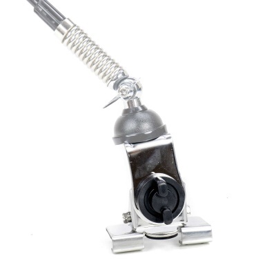 Suporte ajustável de metal e plástico com mola