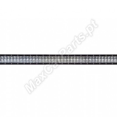 Barra de luz LED preta longa para automóvel sobre fundo branco