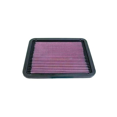 Filtro de ar rectangular roxo com moldura preta