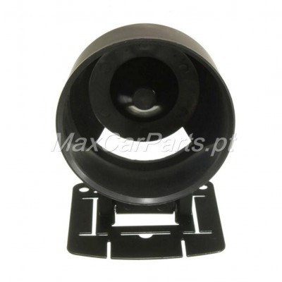 Suporte plástico cilíndrico preto com base quadrada e fundo branco