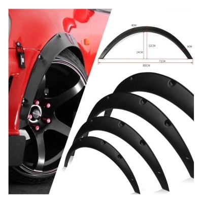 Alargadores de guarda-lamas preto fosco para carro
