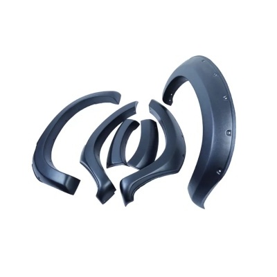 Conjunto de para-lamas pretos texturizados para automóvel