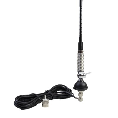 Antena com base magnética e cabo preto com conector