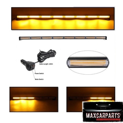 Luz LED amarela para interior de carro com cabo e interruptores