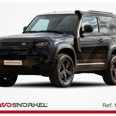 SUV preto com snorkel e texto BRAVOSNORKEL Ref. SLFN