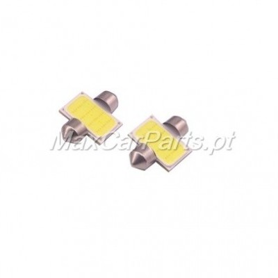 Dois sensores LED amarelos com corpo metálico