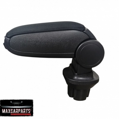 Apoio de braço para carro preto com base e articulação preta