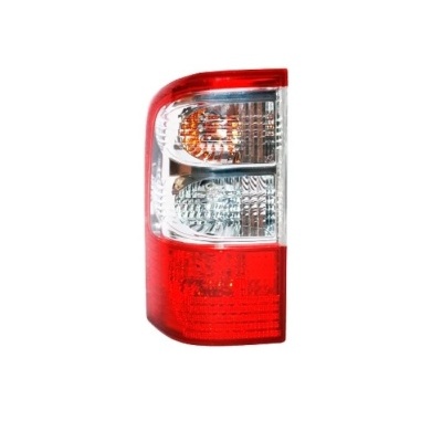 Farolim traseiro de automóvel vermelho, branco e amarelo