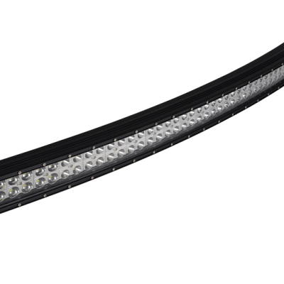 Barra de luz LED curvada preta para veículos com 40 LEDs