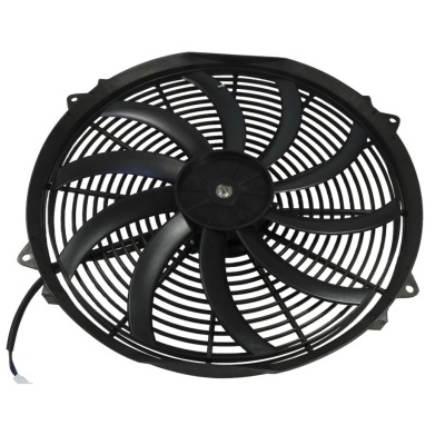 Ventoinha de arrefecimento automóvel preta circular com cabo elétrico